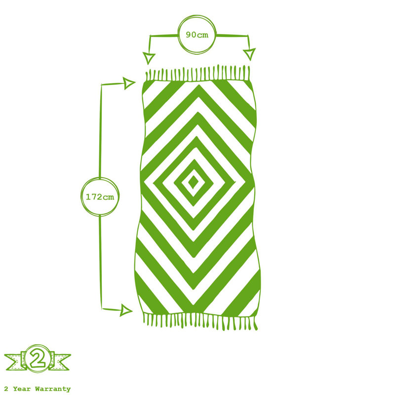 Nicola Spring - Turkish Cotton Chevron Bath Towel - 172 x 90cm, Light Grey