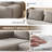 Boneless 105" Corduroy Cloud Sectional Couch, Upholstered L-Shape Modular Sectional Sofa For Living Room Bedroom, Free Combination Deep Seat Sofa, High Density Sponge, No Assembly Required, Left Facing Chaise-1065167622