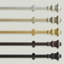 Lenox Palazzo 1” Single Curtain Rod with Fluted Bell Shaped Finial Design, Antique Bronze -32"W x 78"L-988478071-988478064
