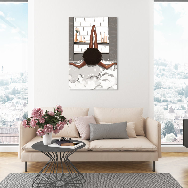 Warm Bubbles - Impression sur toile, Toile tendue, H 45 po x l 30 po