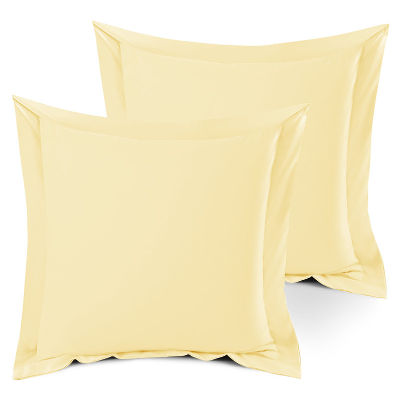 Polyester Bedding, 18" x 18", Light Yellow