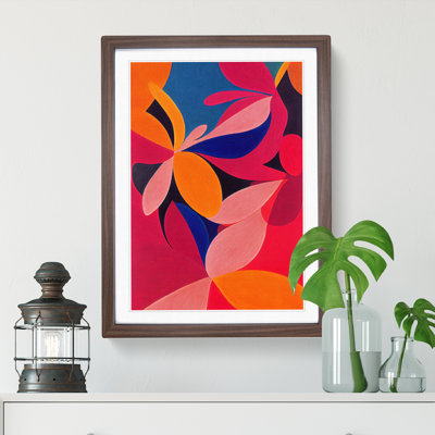 Unique Flowers Abstract No.6 - Single Picture Frame Print