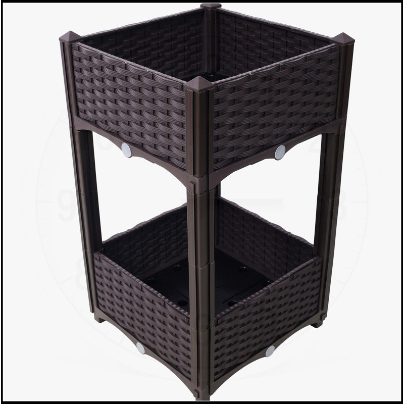 Jardinière surélevée pour jardinière - jardinière surélevée, Brun