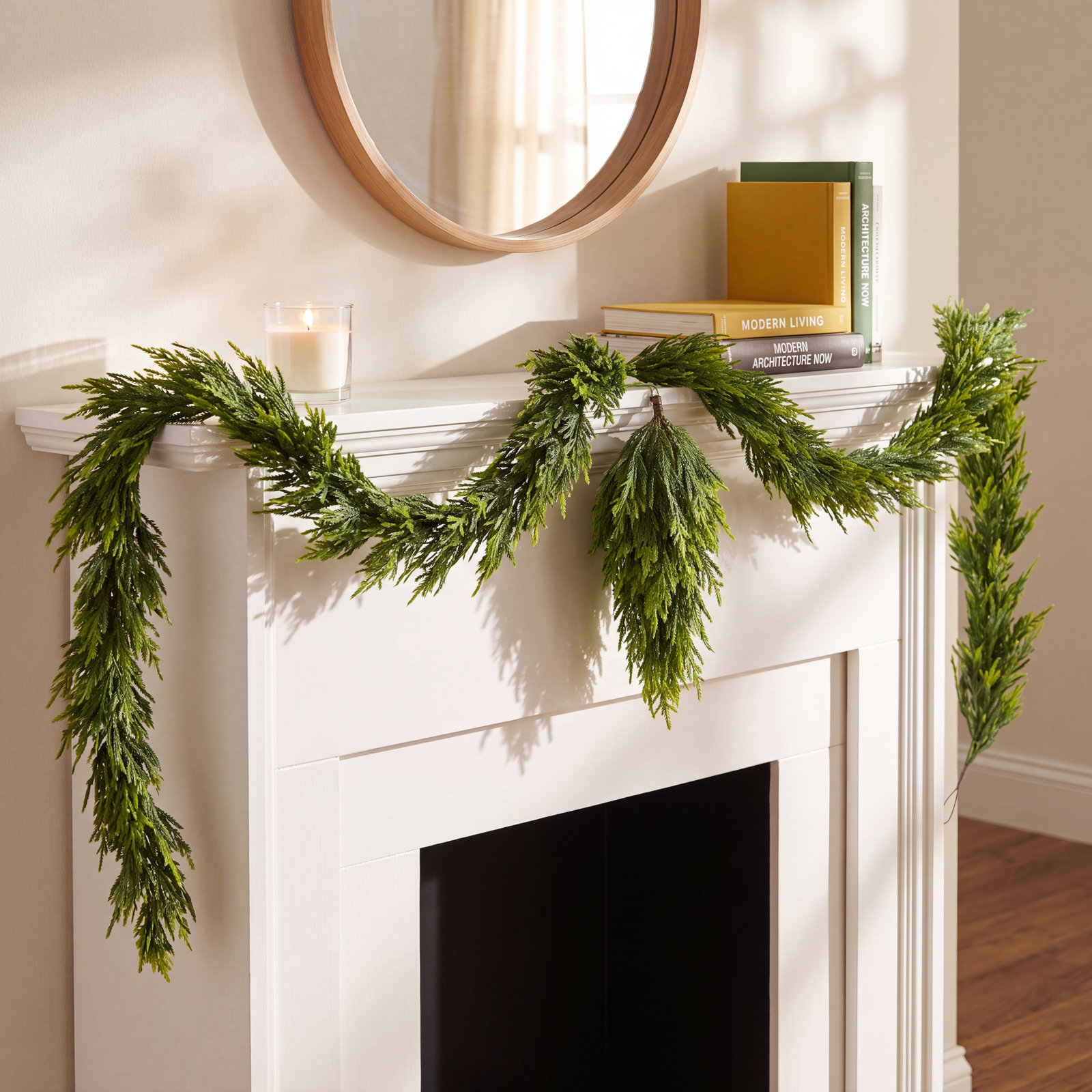 Nilsa 3-Piece Teardrop Swag and Garland Set