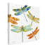 Art mural sur toile tendue - "Dragonfly Bliss 1" par Jean Plout pour décoration de salon, de chambre à coucher ou de bureau - 35 x 35-30360213