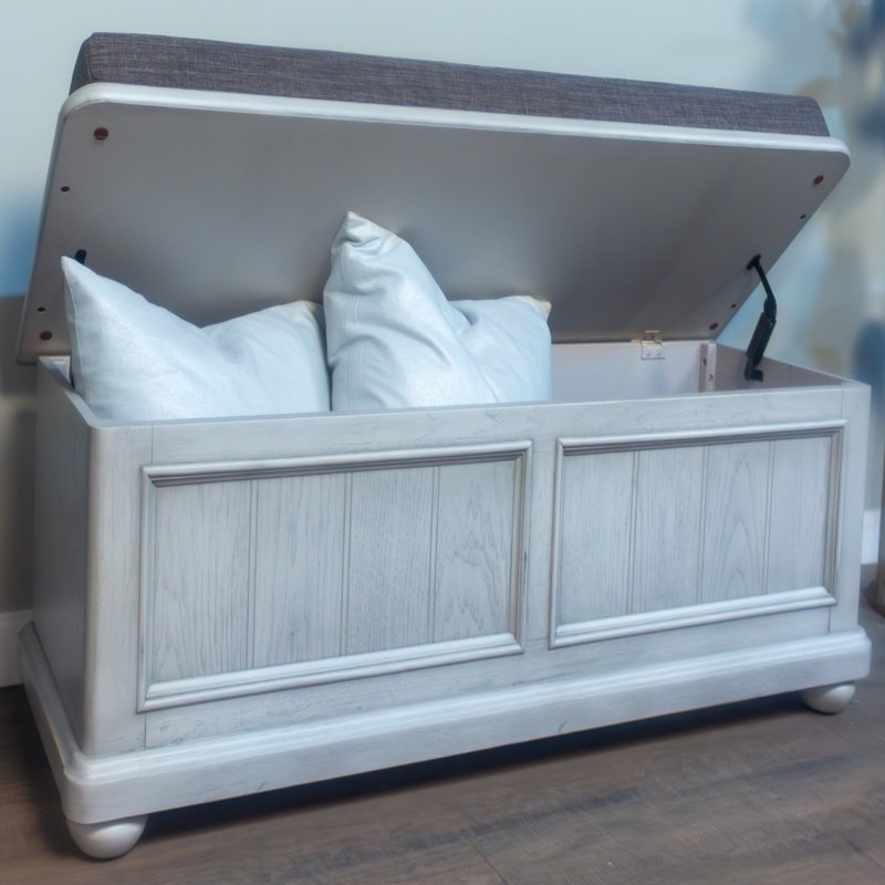 Towler Polyester Upholstered Storage Bench
