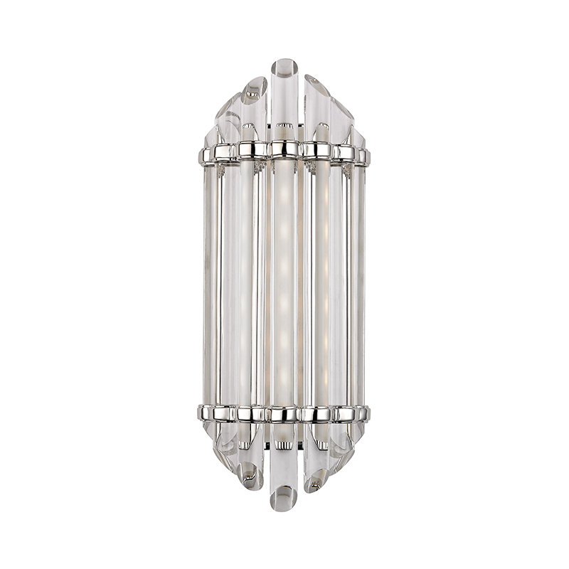 Albion 8-Light LED Bath Bar, Polished Nickel