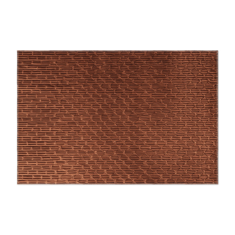 Tapis brun intérieur et extérieur Trellis, Rectangulaire 2 pi x 3 pi