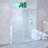 Single Sliding Shower Door, Frameless Sliding Door for Bathroom-118570948
