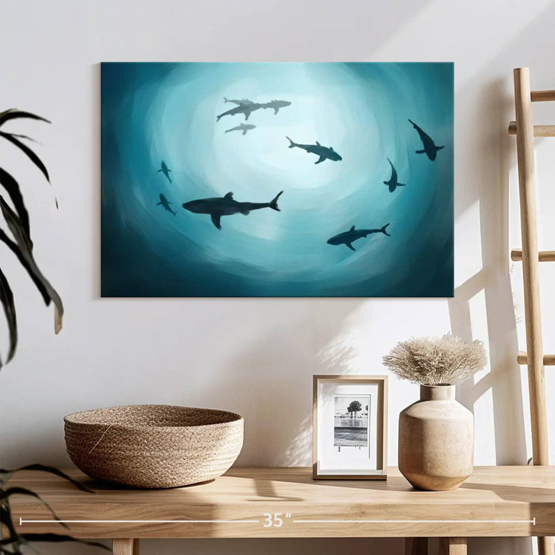 Shark Silhouette, 16" H x 24" W