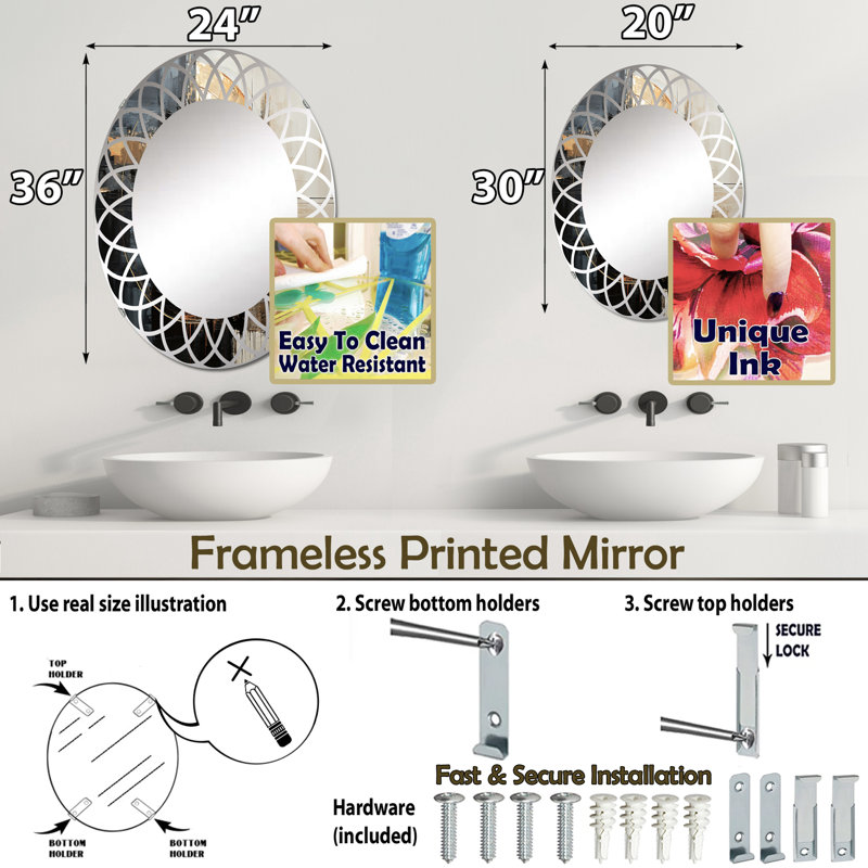 Miroir Jarice, 30 po x 20 po
