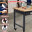 60"x22" Adjustable Rolling Workbench, Heavy Duty Work Bench with Power Outlets, Lights, Storage Drawer