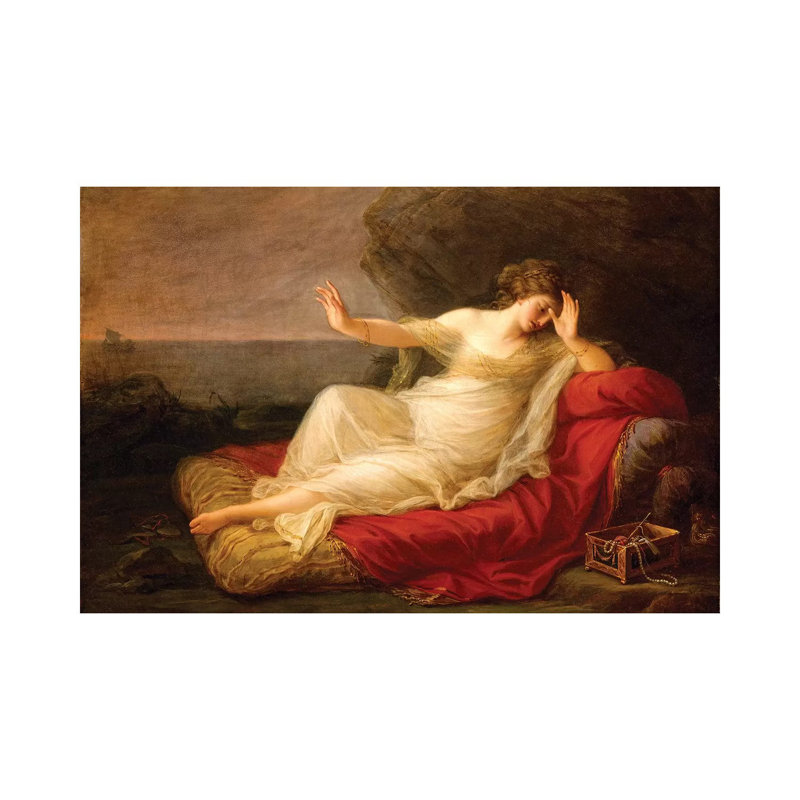 Ariadne Abandoned By Theseus On Naxos, 1774 by Angelica Kauffmann - Wrapped Canvas Painting