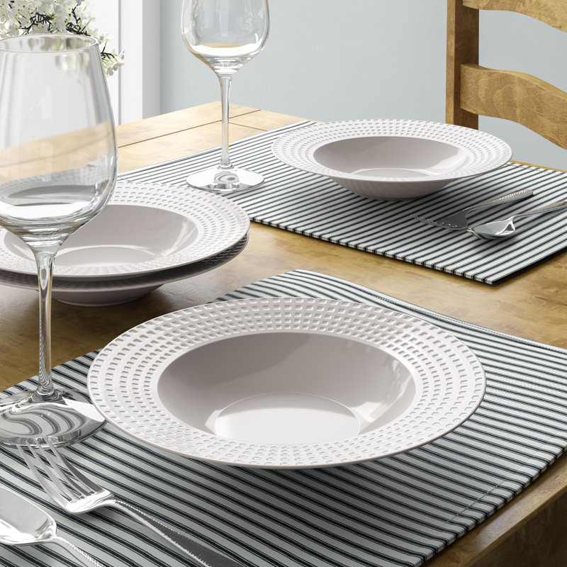 Grafton Piece Porcelain China Dinnerware Set - Service for 4