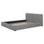 Grand lit tapissier avec base solide-386142556