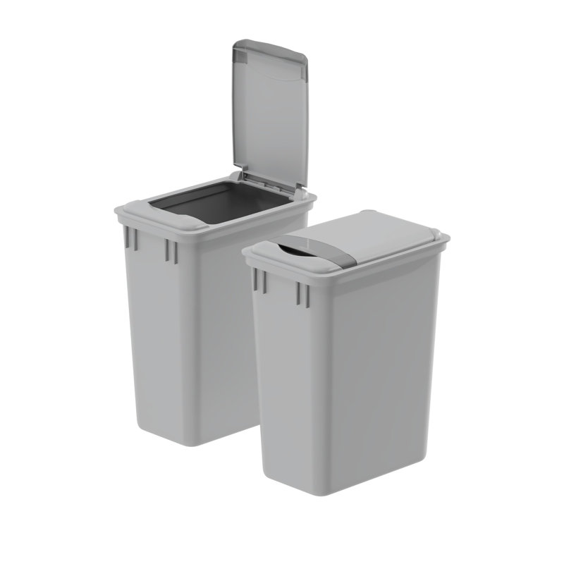 Poubelle en plastique avec couvercle Dowell, 8,75 gal