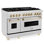 ZLINE Autograph 48" Legacy Dual Fuel Range in DuraSnow®