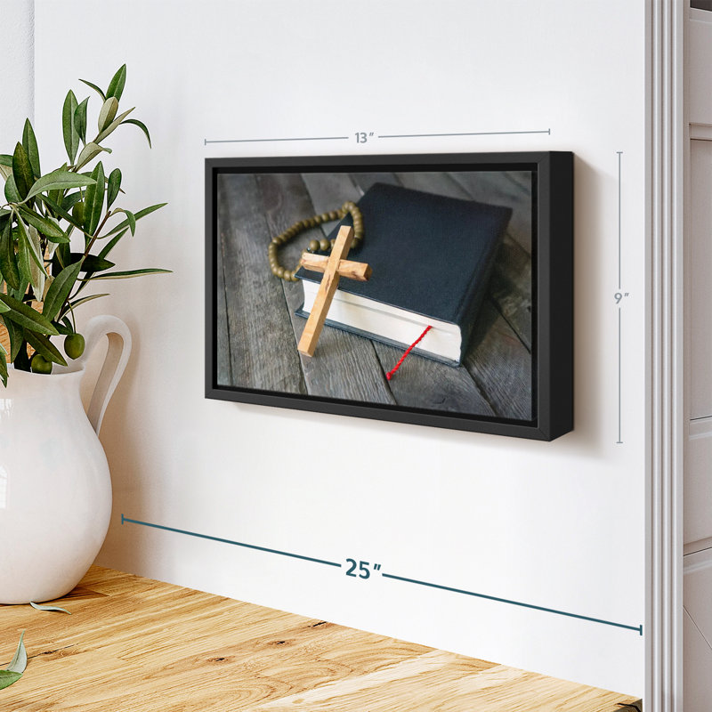 Religion et Spiritualité «Croix en bois», H 13 po x l 9 po
