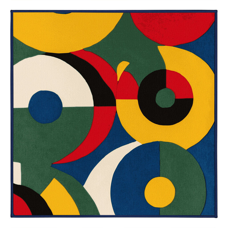 Dynamic Swing Rug, Square 3'