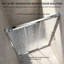 Porte de douche coulissante à triple vantail de 122 cm (L) x 193 cm (H) avec verre clair de 8 mm (5/16 po) et cadre en acier inoxydable chromé