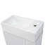 Meuble-lavabo simple 18,6 po avec lavabo blanc