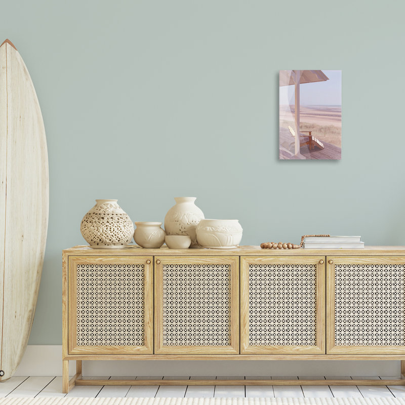 Art mural sur toile Hamptons Beach House par Noah Bay, H 24 po x l 16 po
