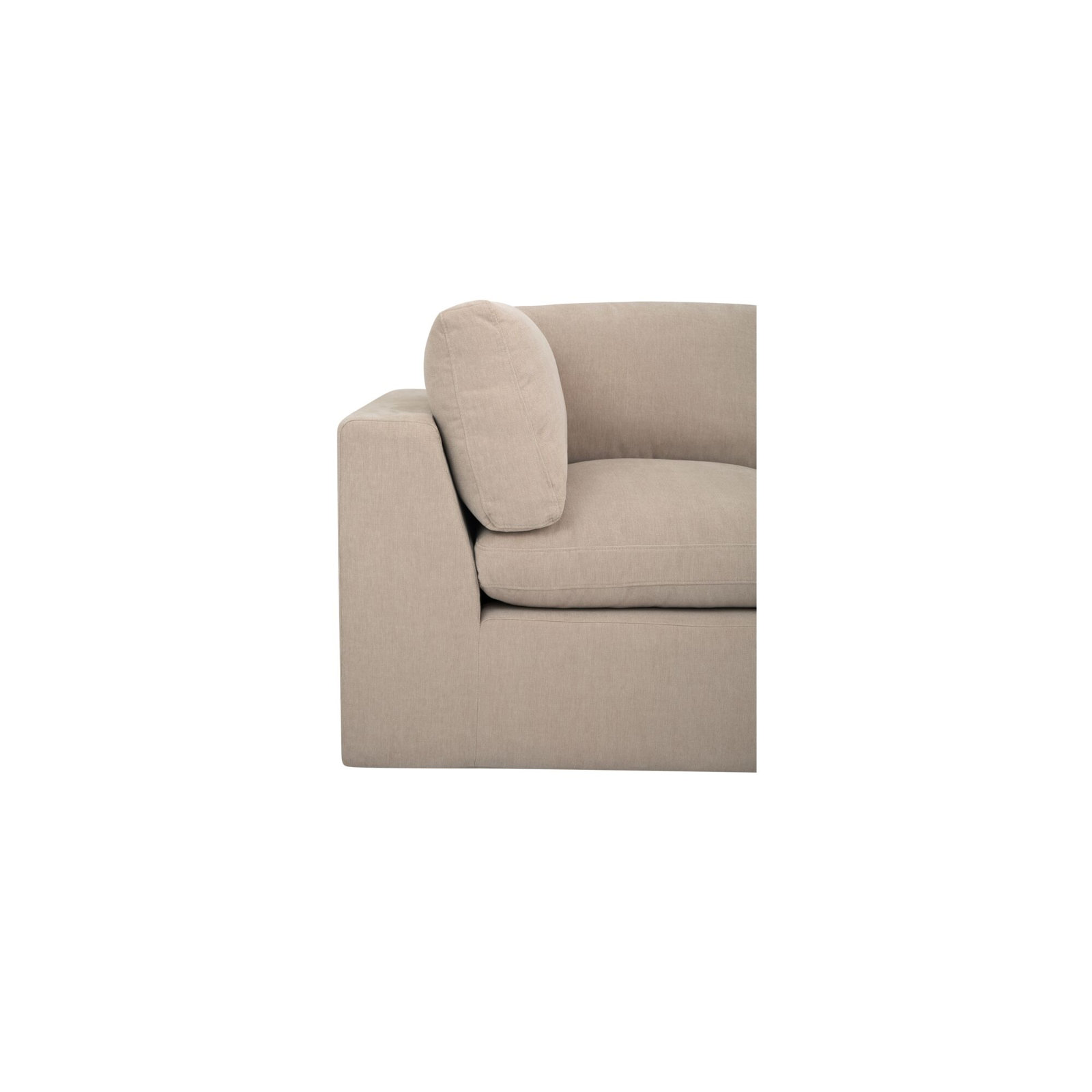 Calder Modular Corner Sectional, Beige Polyester