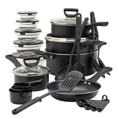 Serenelife 20 Piece Aluminum Non Stick Cookware Set Color: Gray SLCW20GRY