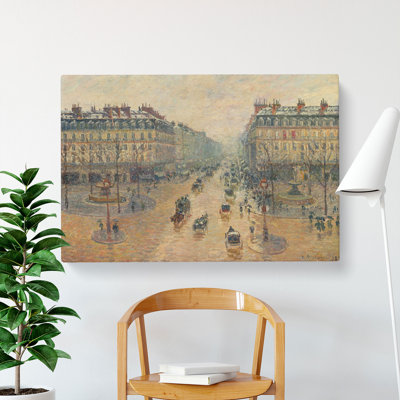Avenue De L'Opera by Camille Pissarro - Wrapped Canvas Painting