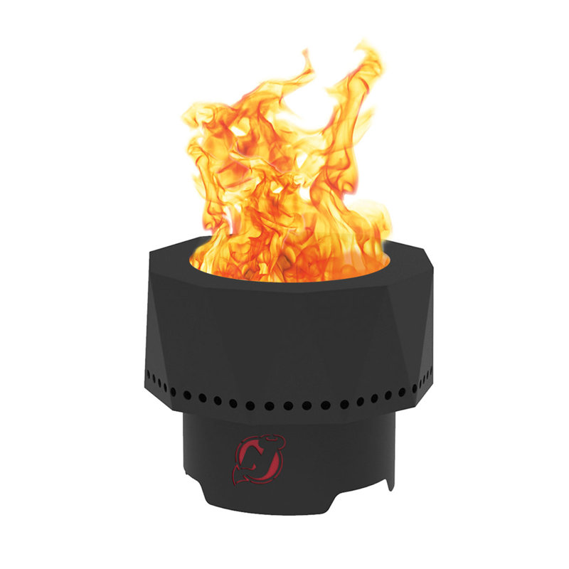 Steel Wood Burning Fire Pit, New Jersey Devils