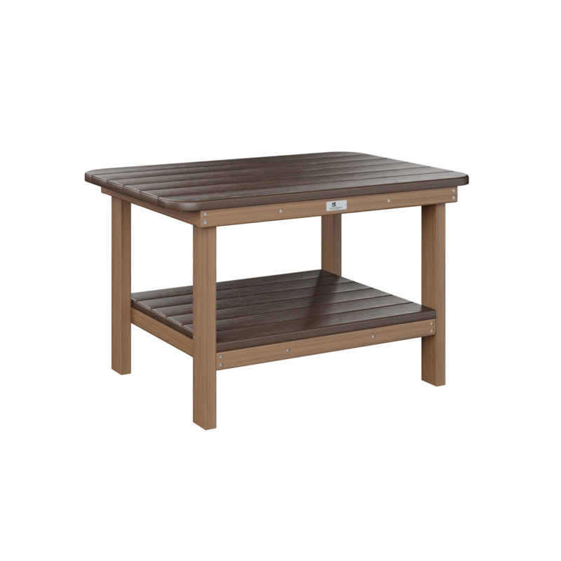 Outdoor Rectangle Coffee Table, Antique Mahogany, Brazilian Walnut