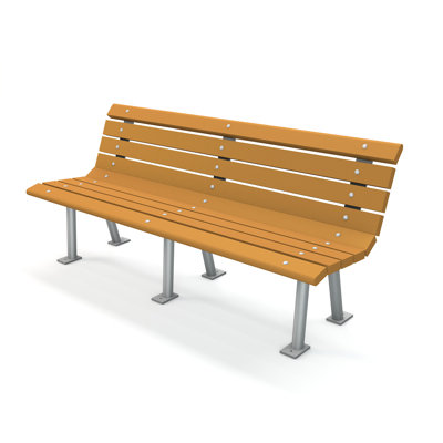 St. Pete Recycled Plastic Park Bench by Frog Furnishings