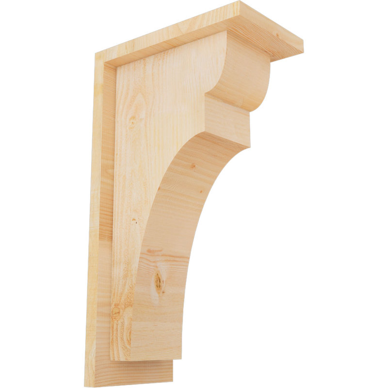 Yorkshire Yorktown avec plaque arrière, H 18 po x l 6 po x P 10 po, Sapin de Douglas, Sciage brut