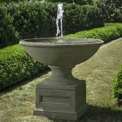 Condotti Hand Crafted Weather Resistant Birdbath Fountain