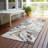 Machine Washable Indoor/Outdoor London ACN2260 Floral Rug-1521975471