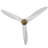 60" Wivenhoe Solid Wood 3-Blade Propeller Ceiling Fan with Remote-478787538