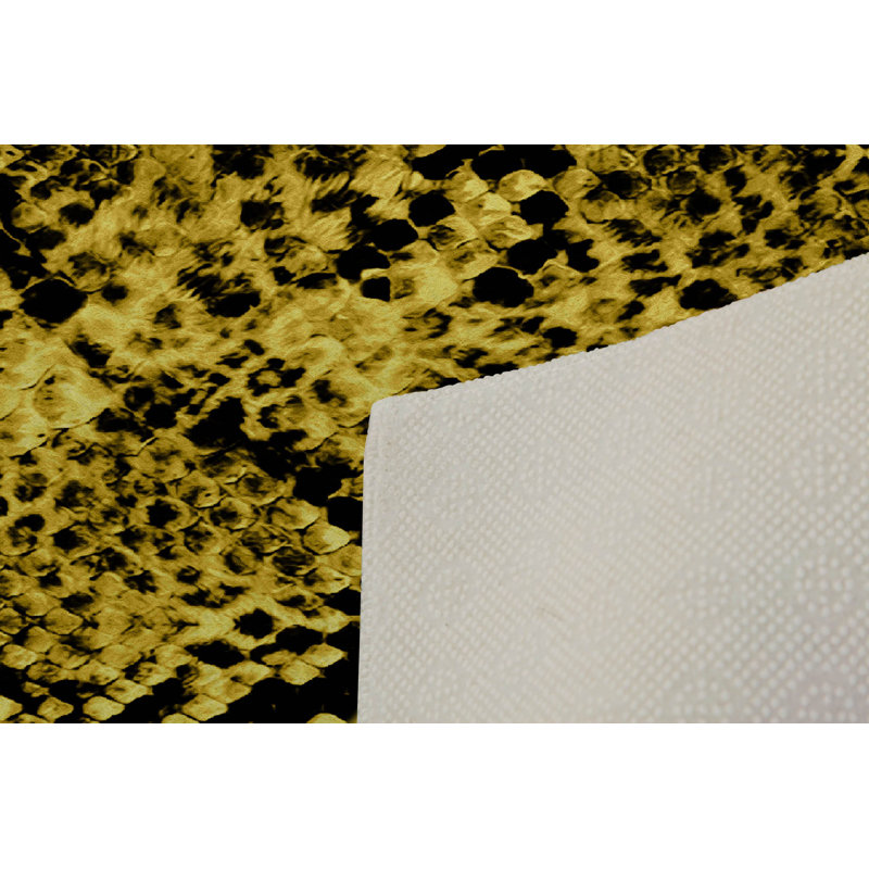 Luxurious Woven Carpet Rug, 2.6 x 4.0 ft | 100% Polyester, 0.4 in Pile Height | Antibacterial & Non-Slip PVC Dot Underside | Machine Washable, 3D Digital Printing | Perfect for Living Room & Bedroom Decor