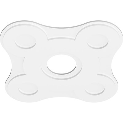 30"OD x 7"ID x 10 1/2"C x 1"P Luna Architectural Grade PVC Contemporary Ceiling Medallion