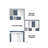 Five Layer Simple Household White Bookshelf-2102272355