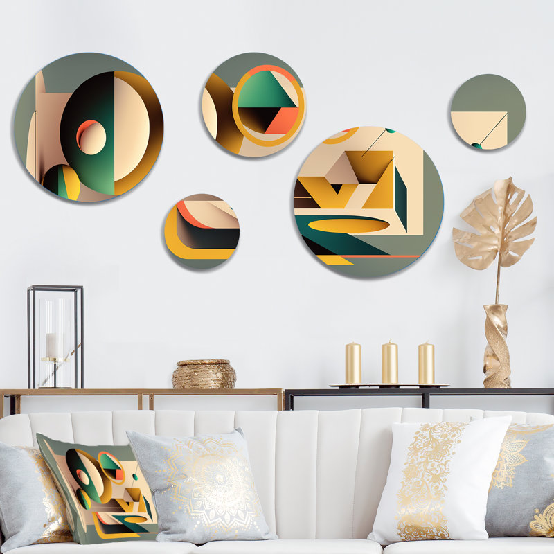 Abstract Wall Decor on Metal