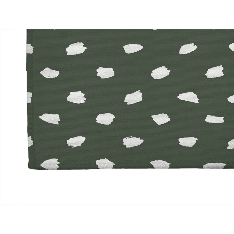 Splat Point Non-Slip Outdoor Rug, Runner 2'6" x 8'