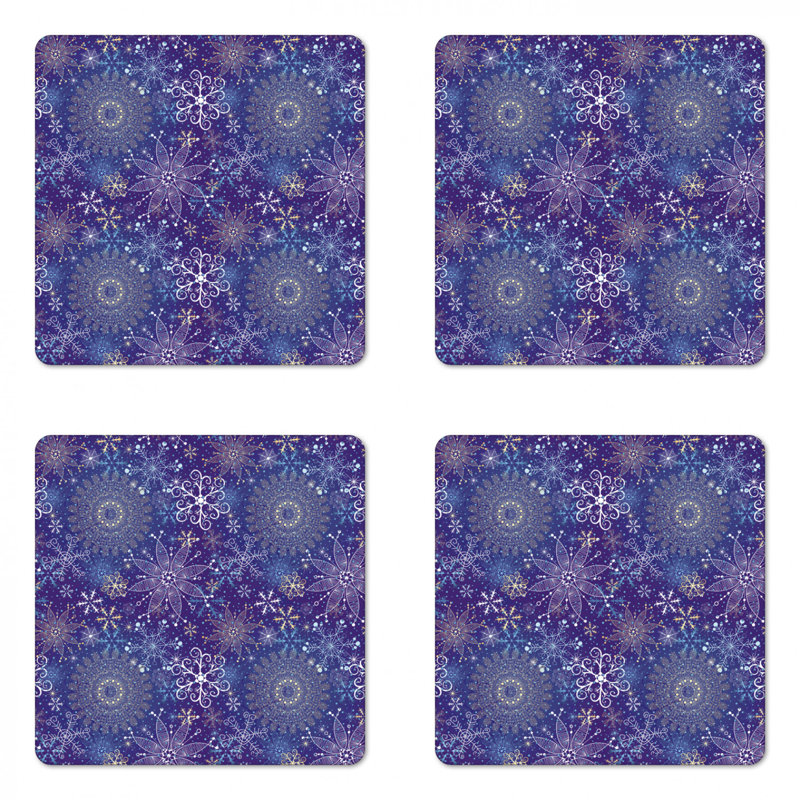 Square 4 Piece Coaster Set