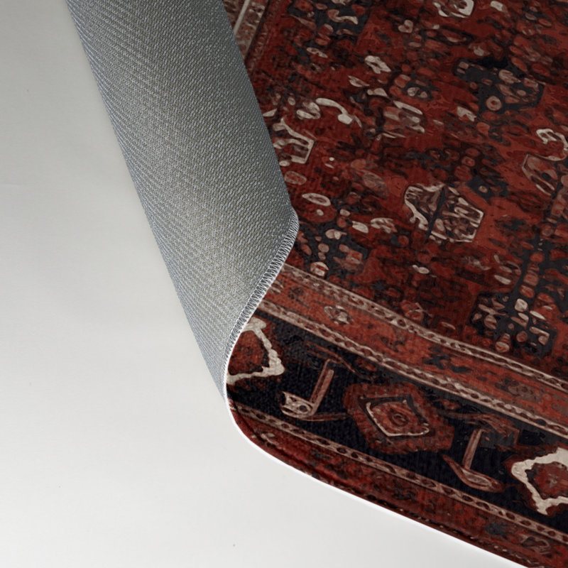 Tapis d'intérieur et d'extérieur brun Persian, Rectangle 9 pi x 12 pi