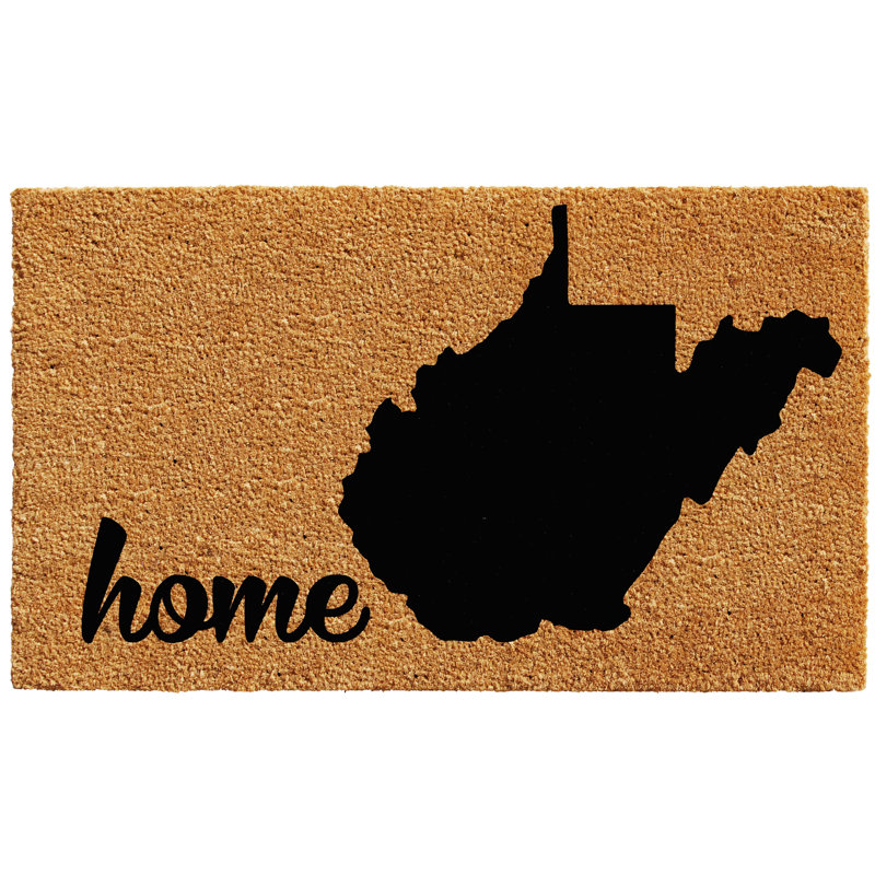 Tapis de porte antidérapant West Virginia, Rectangle 2 pi x 3 pi