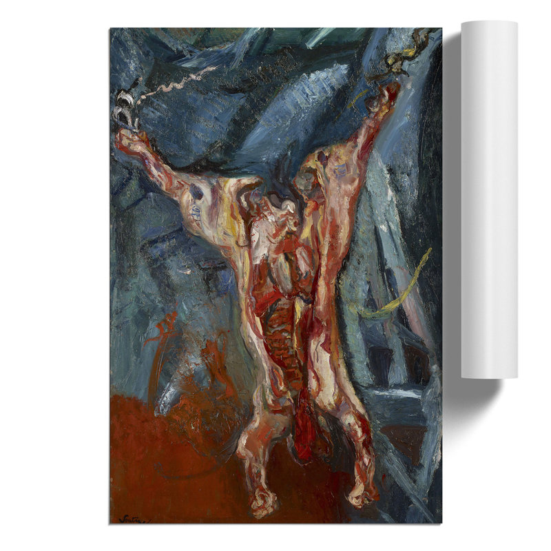 Beef Carcass by Chaim Soutine - Unframed Painting, 84cm H x 59cm W x 0.1cm D