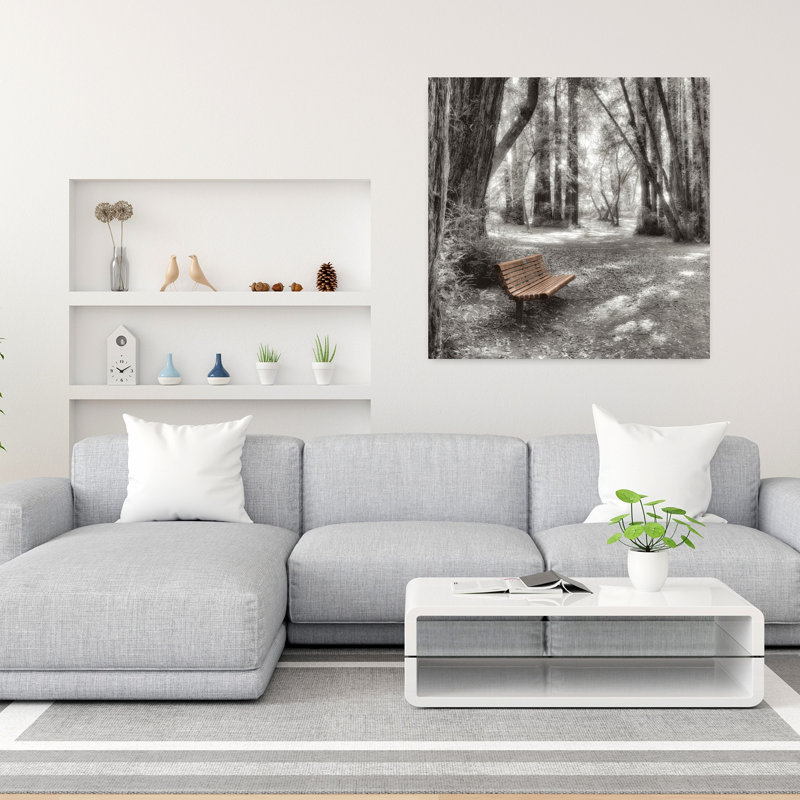 Old Mill Park, paysage contemporain abstrait, art naturel, H 36 po x l 36 po