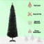 Arbre de Noël au crayon avec base robuste, parfait pour un décor moderne des Fêtes