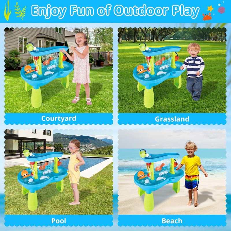 Sand And Water Plastic Adjustable Activity Table