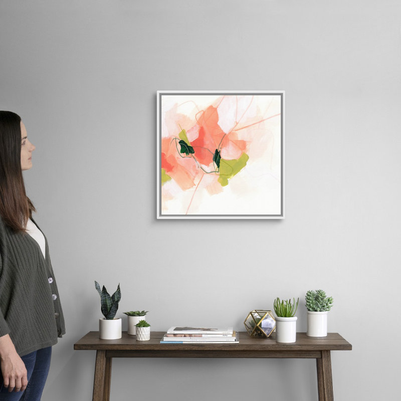«Citrus Facet I» par June Erica Vess - reproduction de photo, Cadre blanc, H 22 po x l 22 po x P 1,75 po