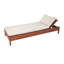 Chaise longue inclinable avec coussin Baghavann